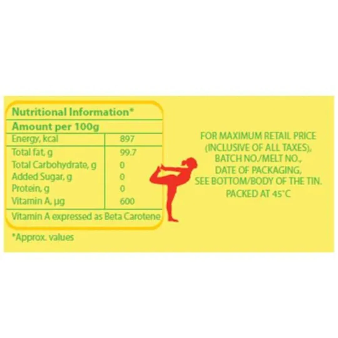 Amul Cow Ghee/Desi Gheo, 1 L Tin - Image 3