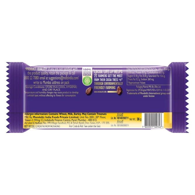 Cadbury Dairy Milk Crackle Chocolate Bar, 36 gm - Image 2