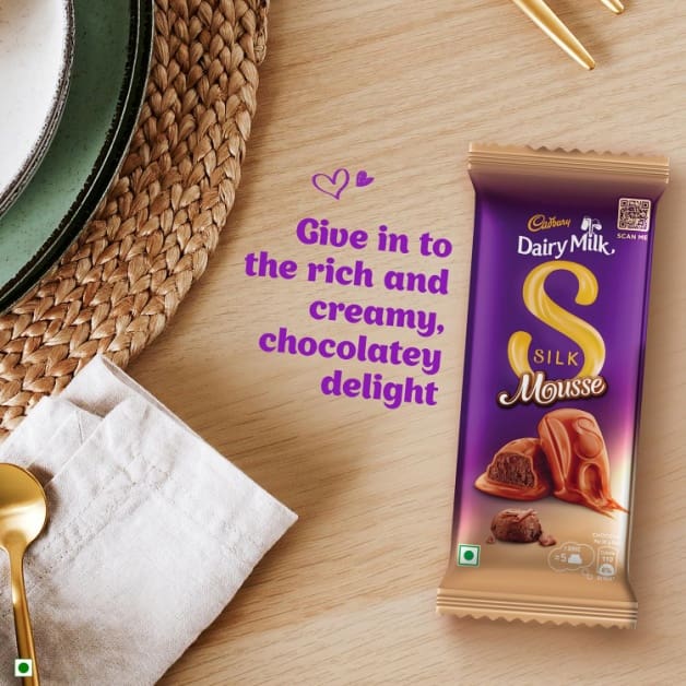 Cadbury Dairy Milk Silk Mousse Chocolate Bar, 50gm - Image 3