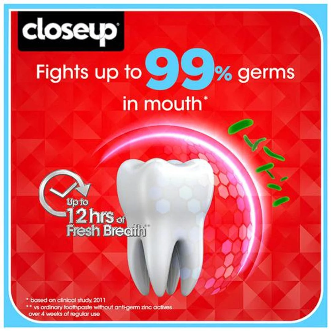 Close Up Closeup Everfresh Red Toothpaste Hot, 150 gm (Pack of 2) - Image 4