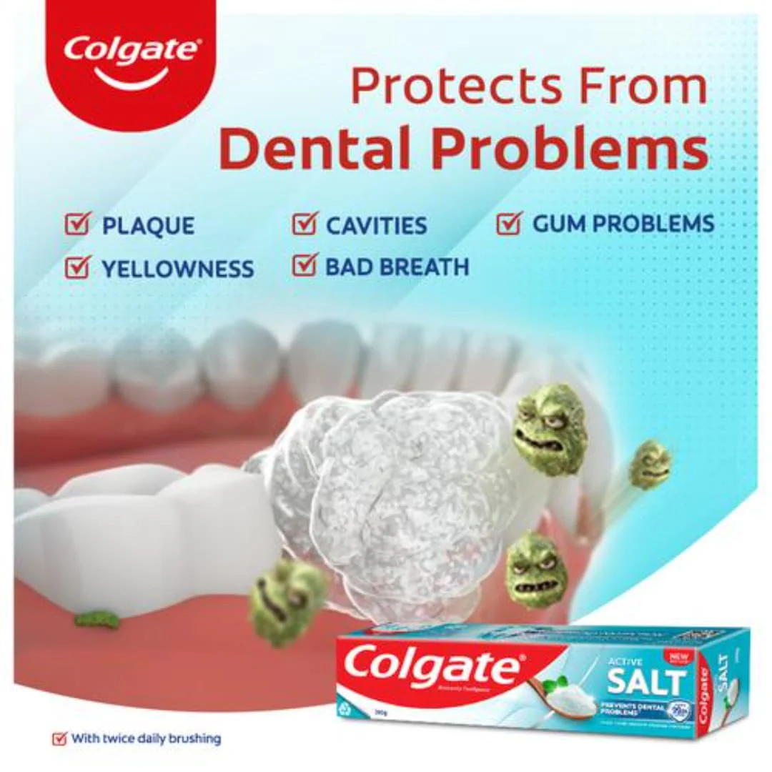 Colgate Active Salt Toothpaste, 100g - Image 4