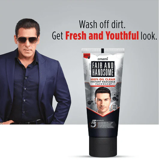 Emami Fair and Handsome 100% Oil Clear Instant Radiance Face Wash, 50gm - Image 4