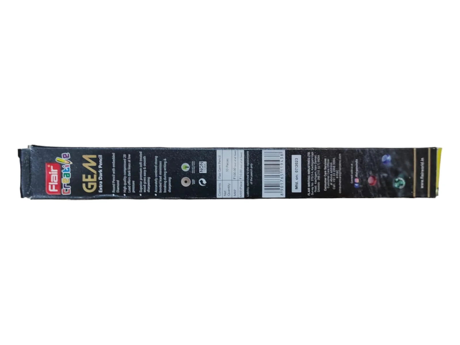 Flair Gem, Extra Dark Pencil, 10 pc - Image 2