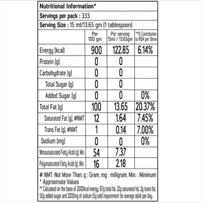 Fortune Premium Kachi Ghani Pure Mustard Oil, 5 Litre Jar - Image 3