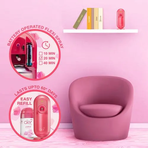 Godrej Aer Matic Kit, Petal Crush Pink - Image 2