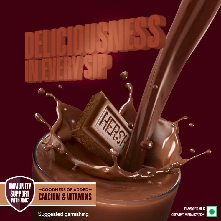 Hershey's Chocolate Flavored Milkshake, 180ml - Image 4