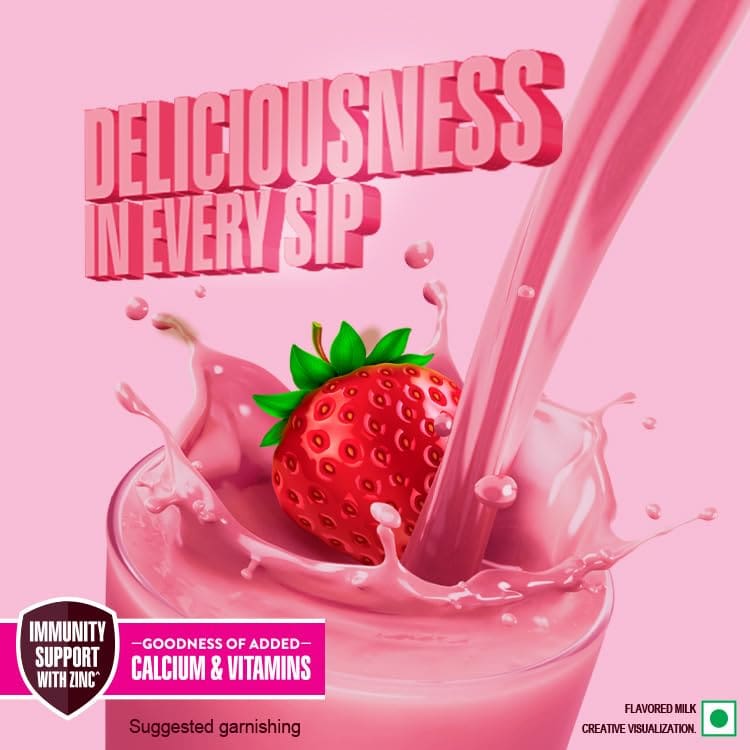 Hershey's Strawberry Flavored Milkshake, 180ml - Image 4