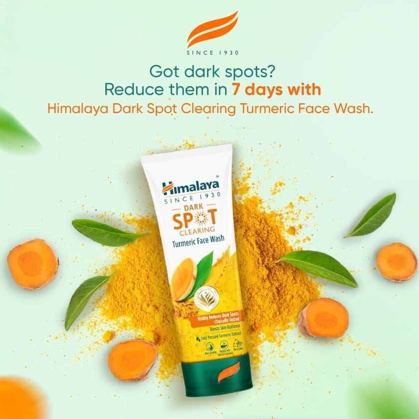 Himalaya Dark Spot Clearing Turmeric Face Wash, 100ml - Image 2
