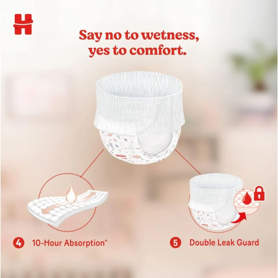 Huggies Complete Comfort Baby Dry Diaper Pants Medium, 18 Count - Image 4