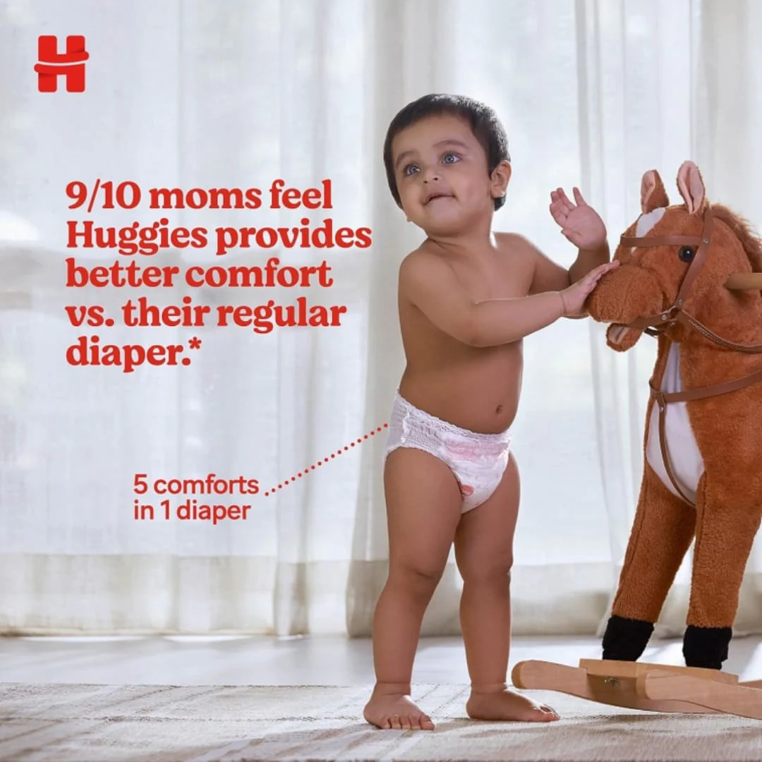Huggies Complete Comfort Wonder Pants Medium Size Baby Diaper Pants, 34 count - Image 2