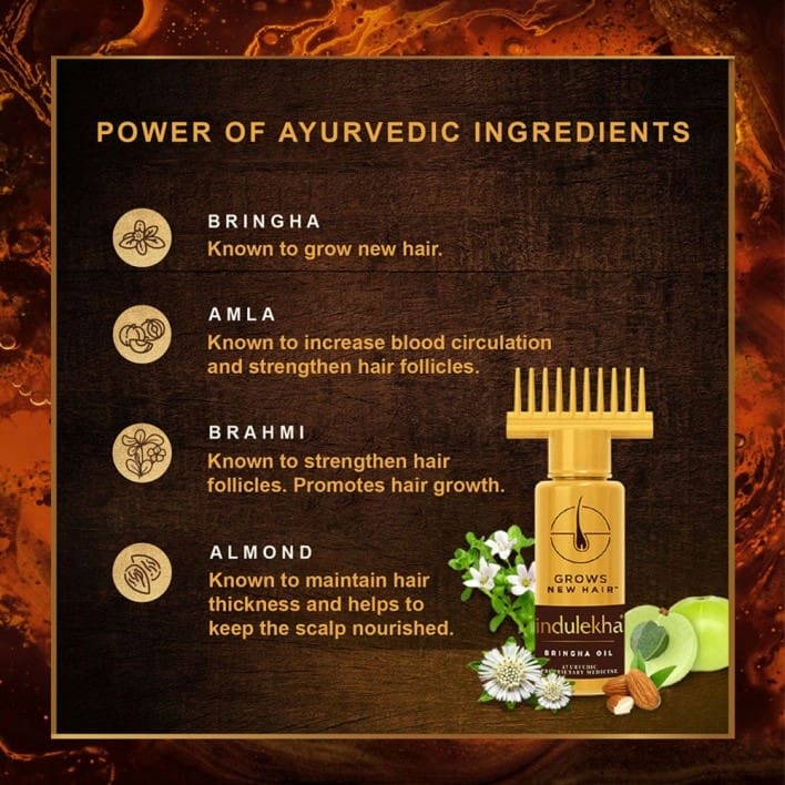 Indulekha Bringha Ayurvedic Oil, 50ml - Image 4