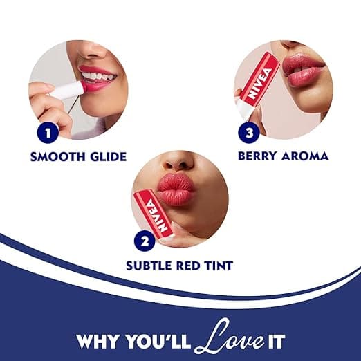 Nivea Lip Balm, Watermelon Shine, 4.8g - Image 3
