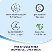 Nivea Shower Gel - Waterlily & Oil, 250ml Bottle - Image 4
