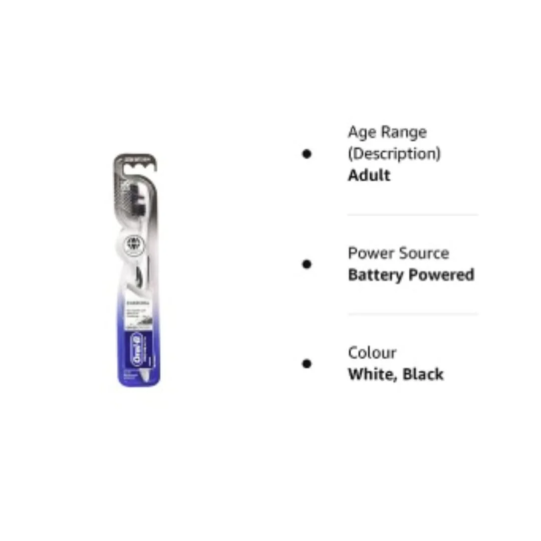 Oral B Pro-Health Criss Cross Charcoal manual Toothbrush for adults, Extra Soft, 1Pc - Image 4