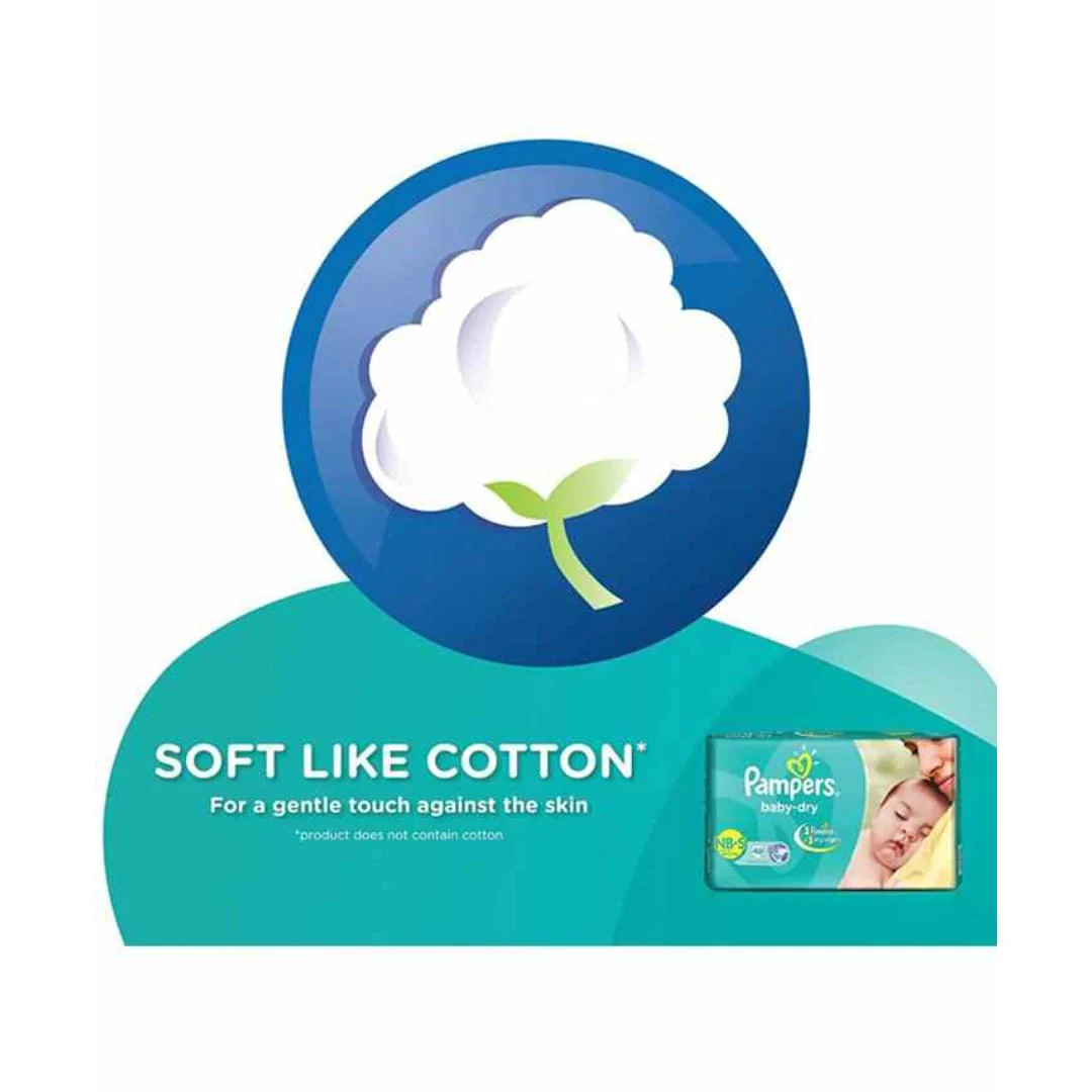 Pampers Baby Dry Diapers Large - 5 Pieces - Image 3