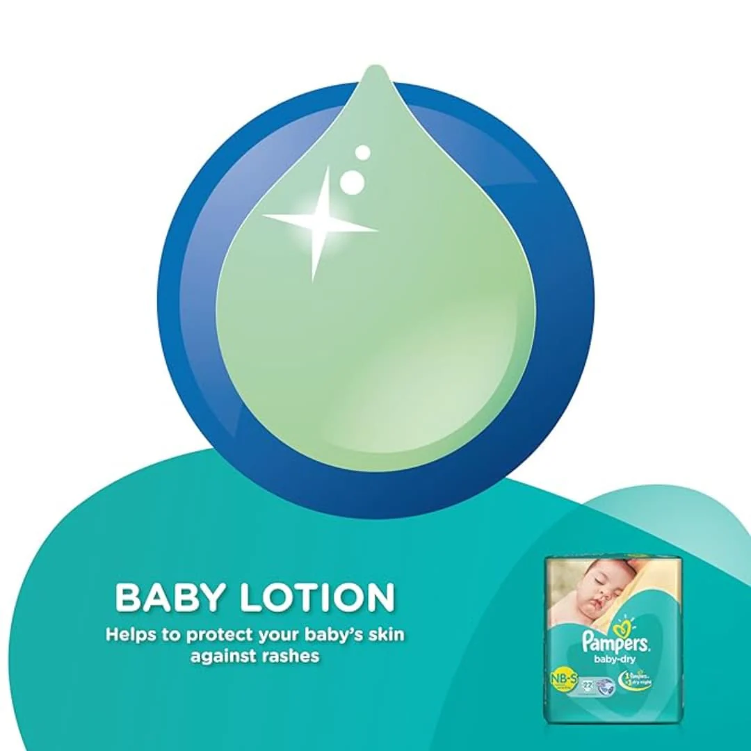 Pampers Taped Baby Diapers, Small (S), 22 count - Image 3