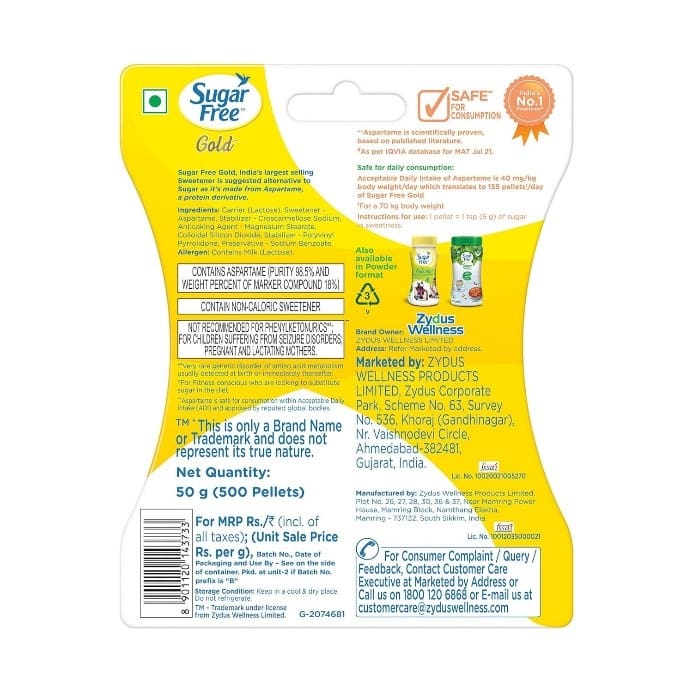 Sugar Free Gold Sweetener - 500 Pellets - Image 2