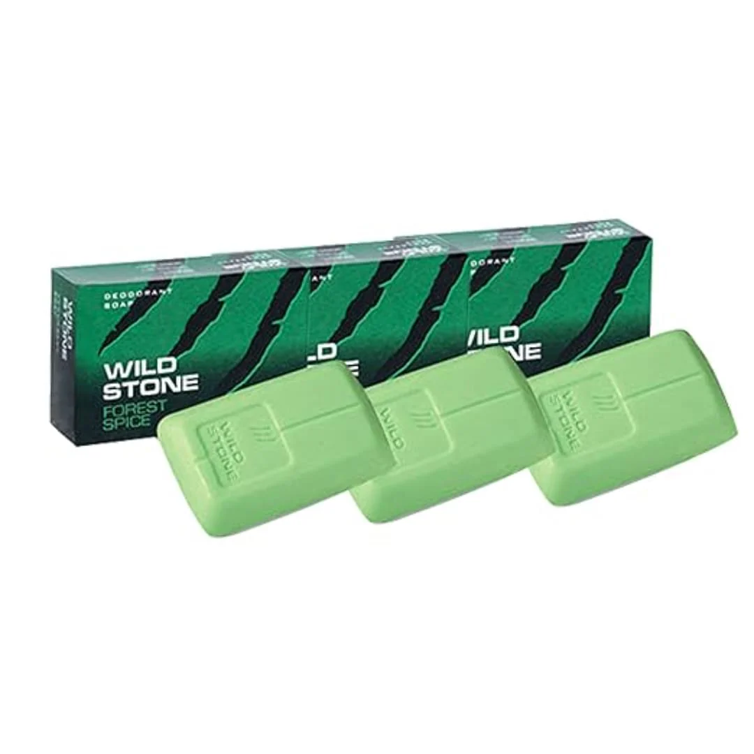 Wild Stone Forest Spice Soap for Men, Pack of 4 (125g each) - Image 2
