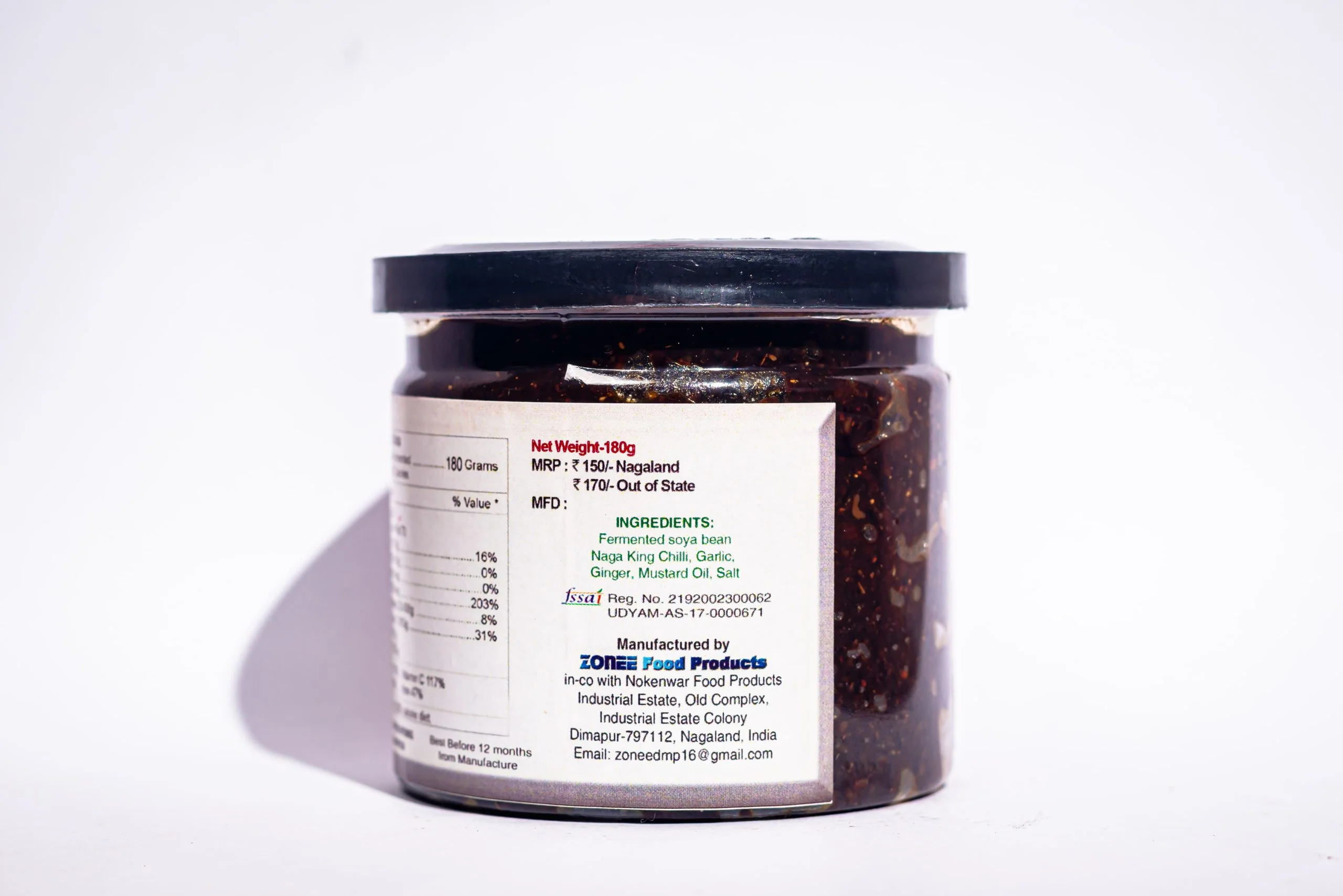 Zonee Fermented Soya Bean Pickle with King Chilli, 180g - Image 3